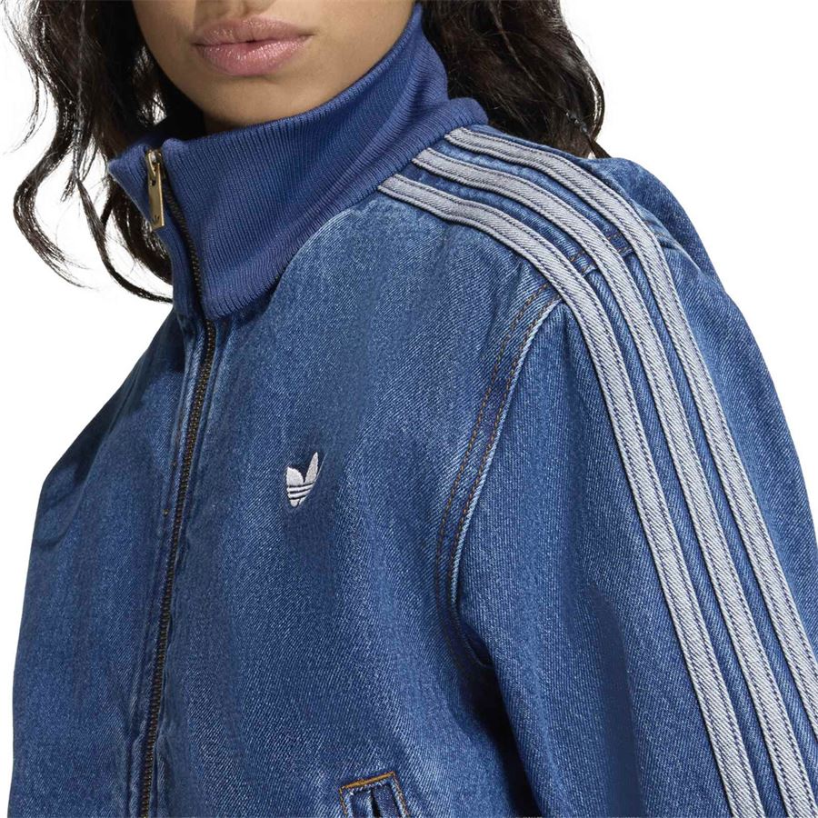 Firebird track top denim felpa full zip in jeans da donna Adidas | KD2913X